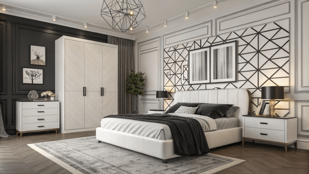 Black and White Bedroom Decor