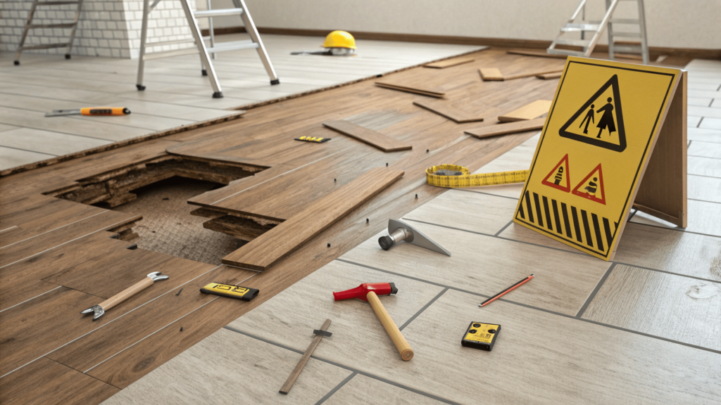 Common mistakes to avoid in DIY flooring installation.